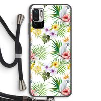 Gele kuif: Xiaomi Redmi Note 10 5G Transparant Hoesje met koord
