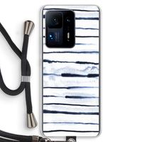 Ink Stripes: Xiaomi Mi Mix 4 Transparant Hoesje met koord