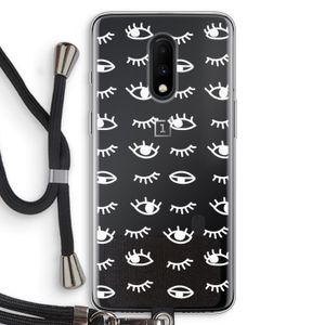 Eye pattern #3: OnePlus 7 Transparant Hoesje met koord