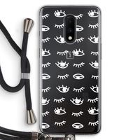 Eye pattern #3: OnePlus 7 Transparant Hoesje met koord