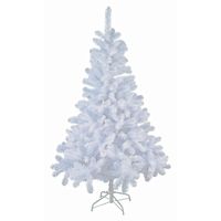 Witte kunst kerstboom/kunstboom 150 cm - thumbnail