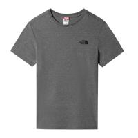 The North Face S/S Simple Dome Heren T-shirt TNFmediumgreyheather(Std) S