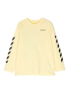 Off-White Kids t-shirt à logo imprimé - Jaune