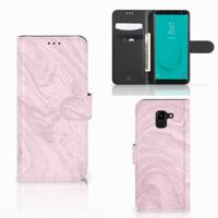 Samsung Galaxy J6 2018 | Bookcase | Marble Pink - Origineel Cadeau Vriendin