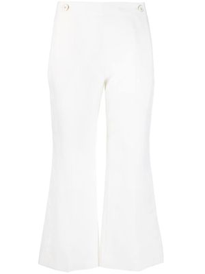 Chloé pantalon court à taille haute - Blanc