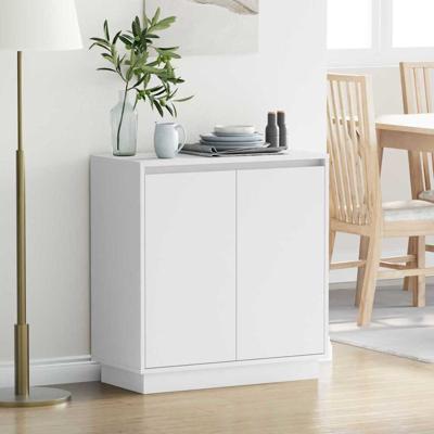 Dressoir met plank Wit 71 x 34,5 x 75 cm Bewerkt hout