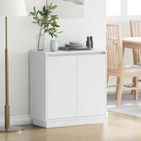 Dressoir met plank Wit 71 x 34,5 x 75 cm Bewerkt hout