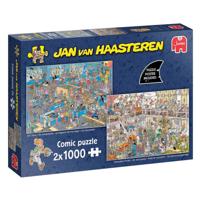 Jumbo Jan van haasteren legpuzzel - de bouwmarkt en de verbouwing, 2x1000st.