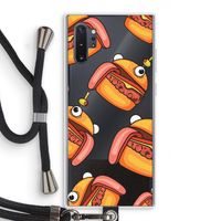 Hamburger: Samsung Galaxy Note 10 Plus Transparant Hoesje met koord