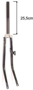 voorvork vast 28 inch stadsfiets 1 inch zwart