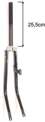 voorvork vast 28 inch stadsfiets 1 inch zwart