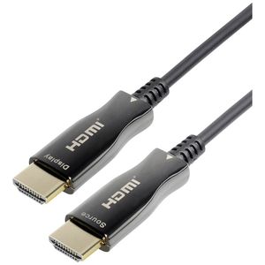 Maxtrack C 508-70 ML HDMI-kabel HDMI Aansluitkabel HDMI-A-stekker, HDMI-A-stekker 70.00 m Zwart 4K UHD