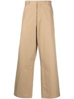 MM6 Maison Margiela pantalon de costume à coupe droite - Marron