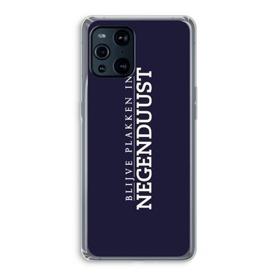Blijve plakken in Negenduust: Oppo Find X3 Pro Transparant Hoesje