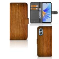 OPPO A17 | Book Style Case | Donker Hout