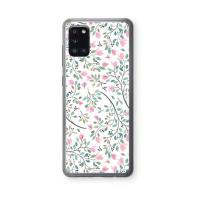 Sierlijke bloemen: Samsung Galaxy A31 Transparant Hoesje