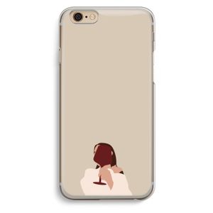 I drink wine: iPhone 6 / 6S Transparant Hoesje