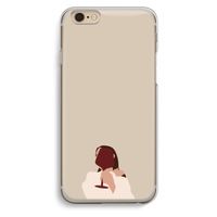 I drink wine: iPhone 6 / 6S Transparant Hoesje