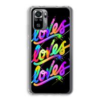 Loves: Xiaomi Redmi Note 10S Transparant Hoesje