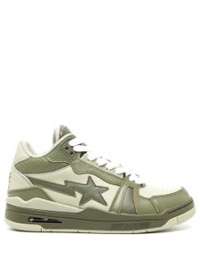 A BATHING APE® baskets en cuir - Vert