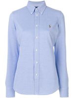 Polo Ralph Lauren slim oxford shirt - Bleu - thumbnail