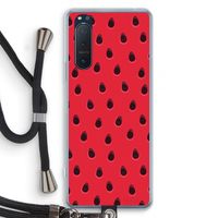 Watermelon: Sony Xperia 5 II Transparant Hoesje met koord