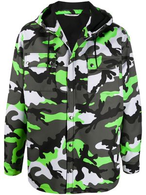 Valentino Garavani veste à motif camouflage - Vert