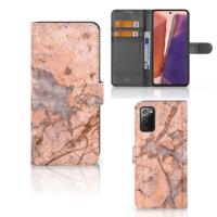 Samsung Galaxy Note 20 | Bookcase | Marmer Oranje