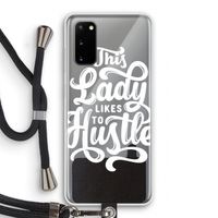 Hustle Lady: Samsung Galaxy S20 Transparant Hoesje met koord