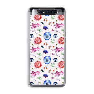 Bloemetjes: Samsung Galaxy A80 Transparant Hoesje