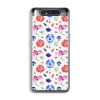 Bloemetjes: Samsung Galaxy A80 Transparant Hoesje