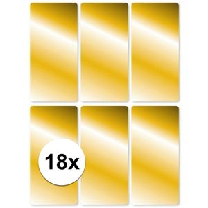 18x Gouden cadeau etiketten