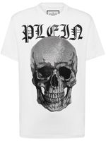 Philipp Plein t-shirt Crystals Skull en coton - Blanc