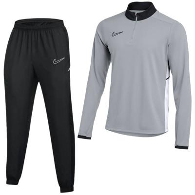 Nike Academy 25 Trainingspak 1/4-Zip Kids Grijs Zwart Wit