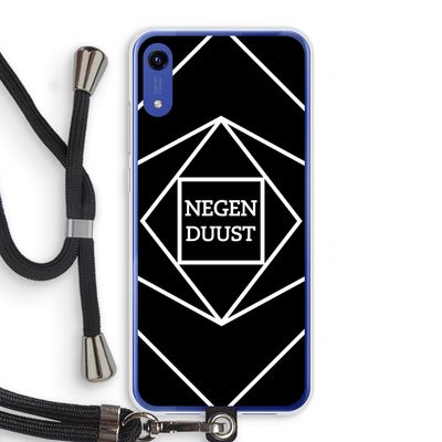 Negenduust geometrisch: Honor Play 8A Transparant Hoesje met koord