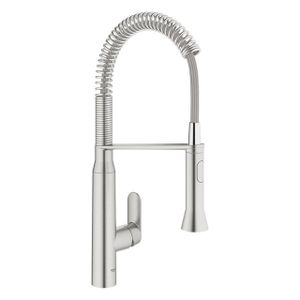 GROHE K7 Keukenkraan - 2 straalsoorten - met profesionele handdouche - supersteel geborsteld 31379DC0