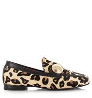 Babouche - Lulu panterprint loafers Leer Dames