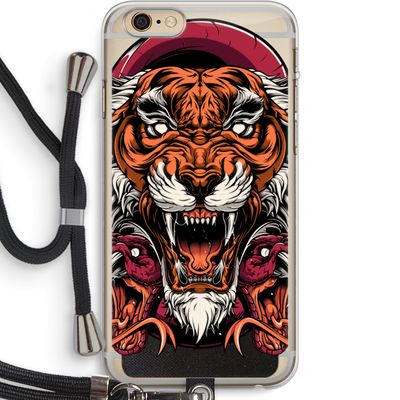 Tiger and Rattlesnakes: iPhone 6 PLUS / 6S PLUS Transparant Hoesje met koord