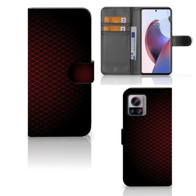 Motorola Edge 30 Ultra | Telefoon Hoesje | Geruit Rood