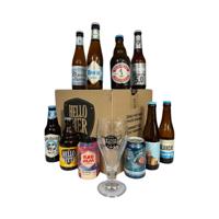 Hellobier Wit en Weizen bierpakket 10 bieren + bierglas - thumbnail