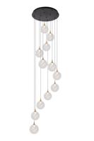 Lucide GISELA - Hanglamp - Ø 61 cm - LED Dimb. - 12x3,5W 2700K - Transparant | Premium