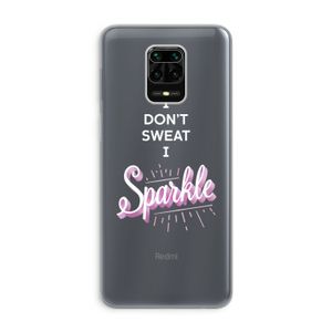 Sparkle quote: Xiaomi Redmi Note 9 Pro Transparant Hoesje