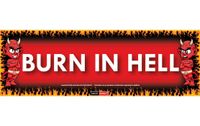 Burn in Hell Sticky Devil sticker - thumbnail
