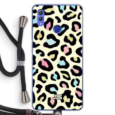 Leopard pattern: Honor Note 10 Transparant Hoesje met koord