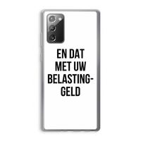 Belastinggeld: Samsung Galaxy Note 20 / Note 20 5G Transparant Hoesje