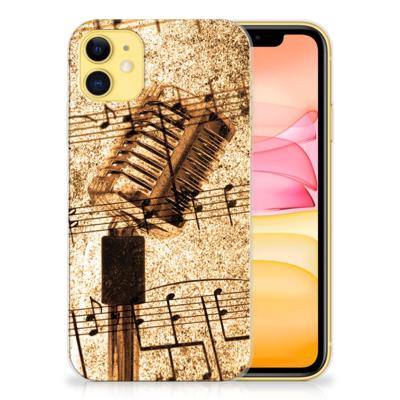 Apple iPhone 11 | Siliconen hoesje | met foto Bladmuziek