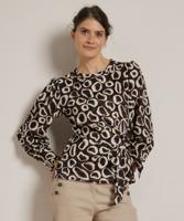 strik top met all-over print strik top met all-over print