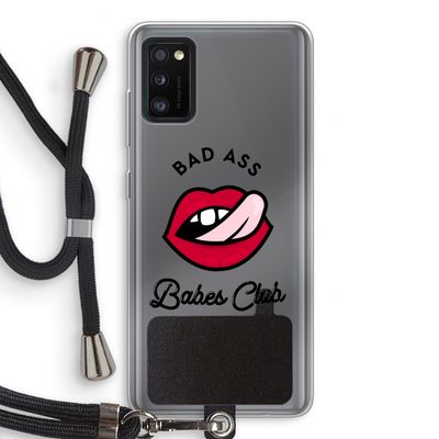 Badass Babes Club: Samsung Galaxy A41 Transparant Hoesje met koord