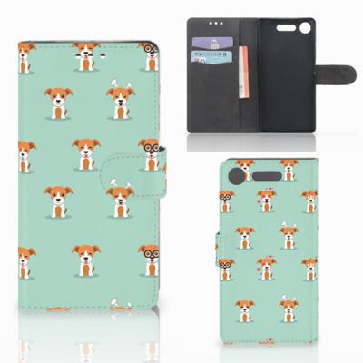 Sony Xperia XZ1 | Telefoonhoesje | Met pasjeshouder | Pups Sony Xperia XZ1 | Telefoonhoesje | Met pasjeshouder | Pups