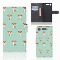 Sony Xperia XZ1 | Telefoonhoesje | Met pasjeshouder | Pups